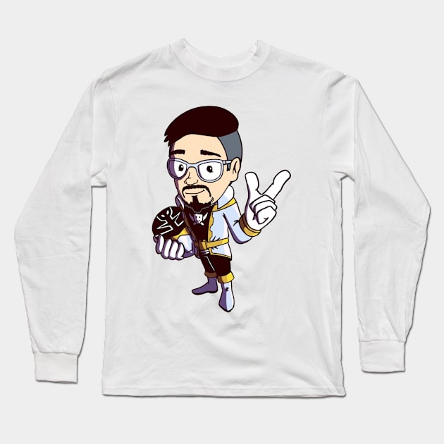 Gokai Silver Cartoon Long Sleeve T-Shirt by GeekLevelAsian